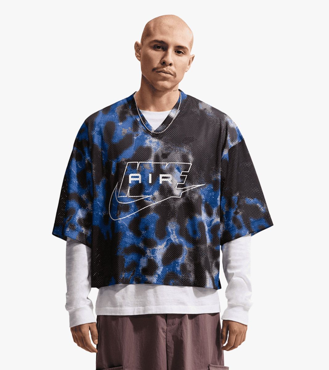 Blue M NK AIR FOOTBALL AOP JSY