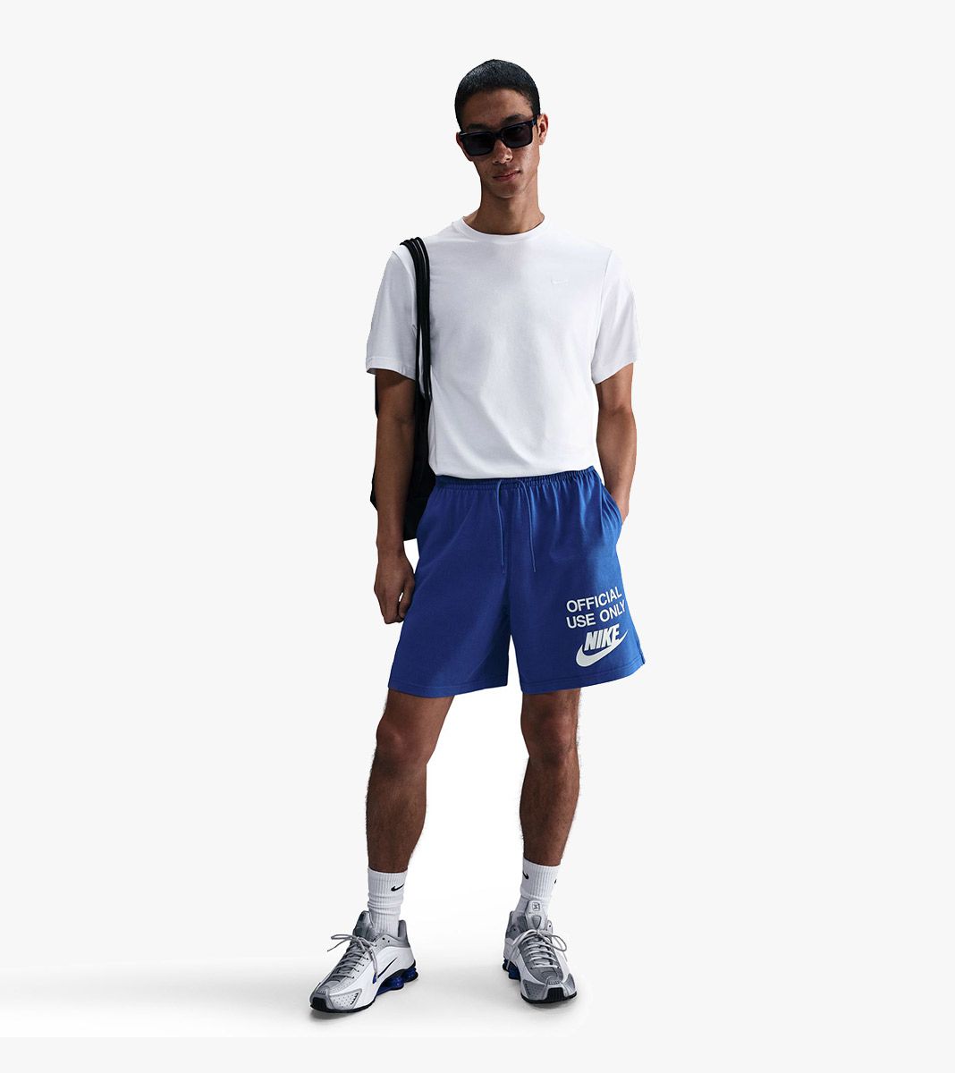 Blått M nk club knit short official