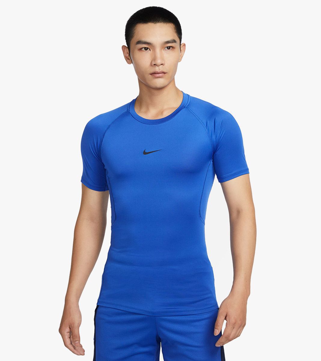 Mėlyna M np df tight top ss