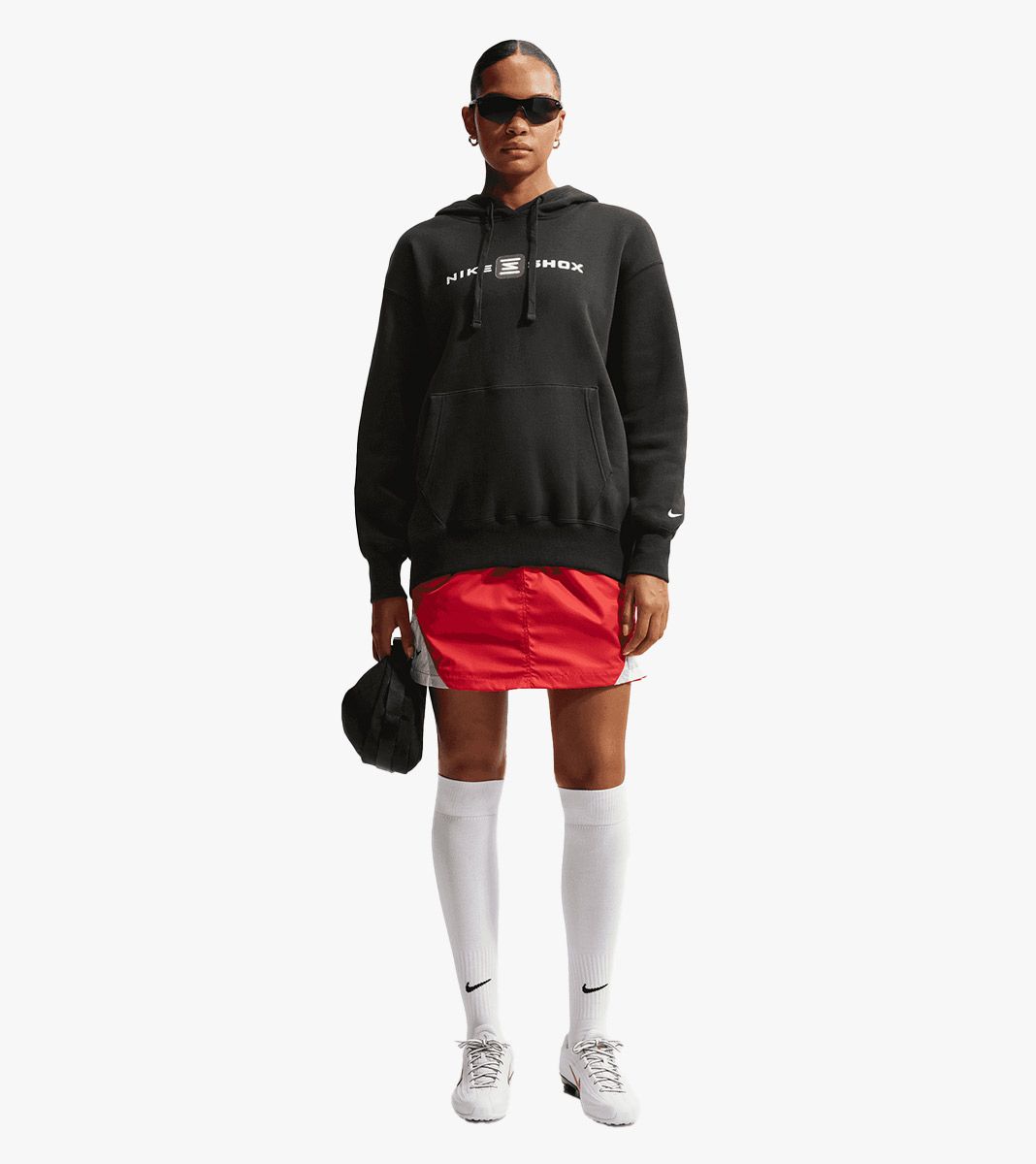 Musta W SHOX PHOENIX FLC HOODIE
