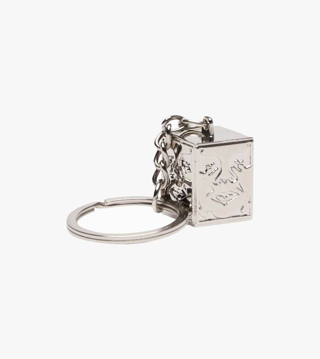 Mitmevärviline Icon face cube key chain