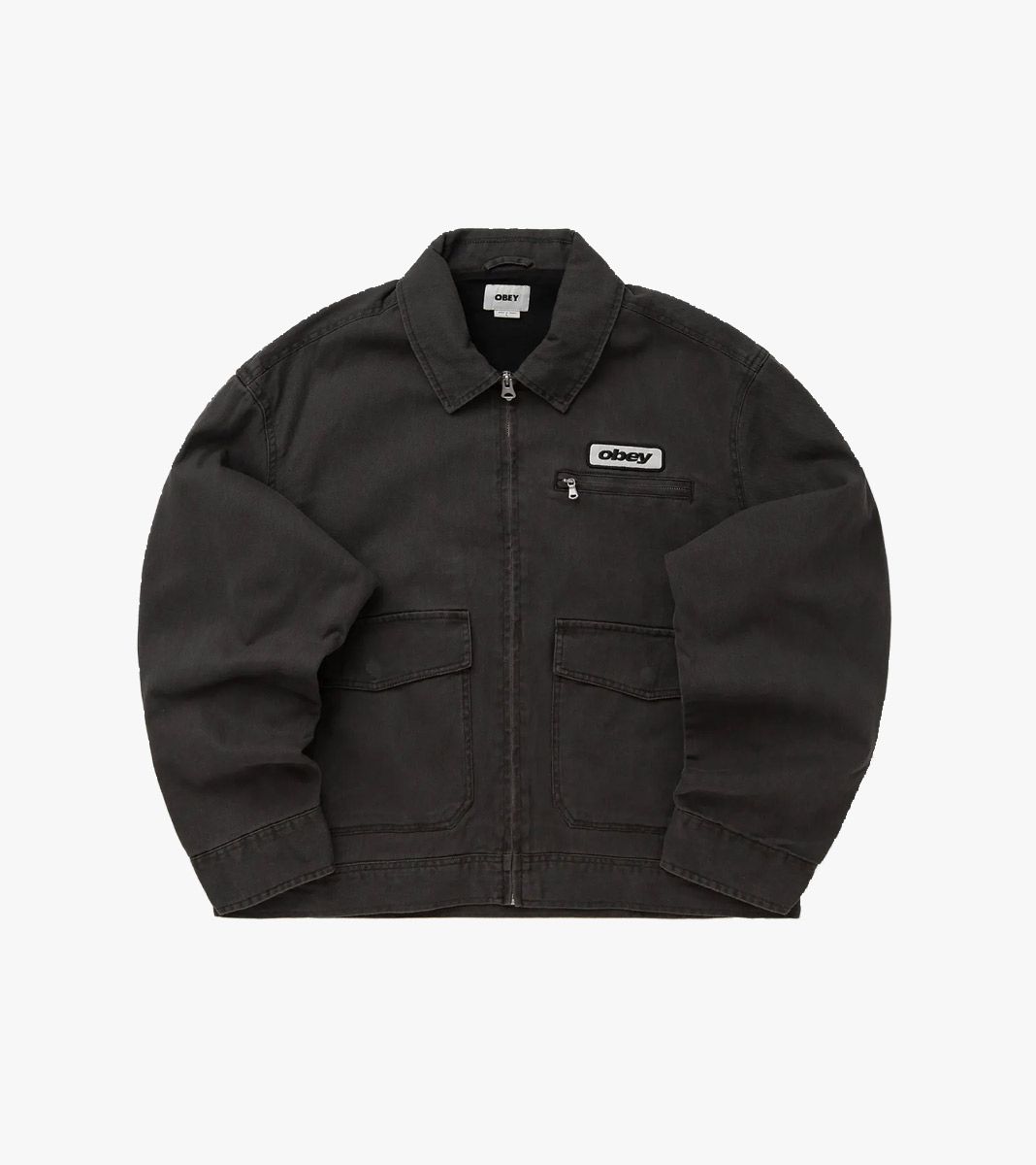 Black OBEY WALTER WORK JACKET