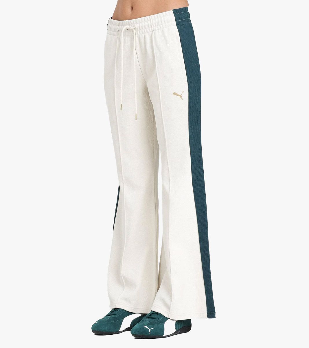 White T7 FLARED PANTS