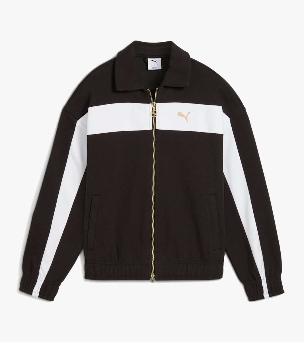 Svart T7 relaxed track jacket
