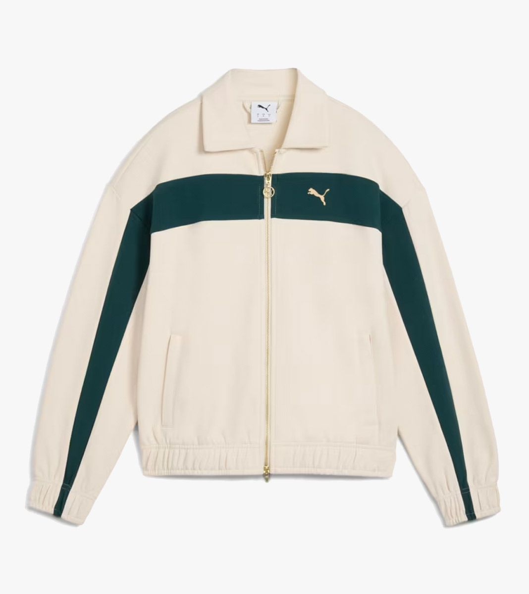 Valkoinen T7 RELAXED TRACK JACKET