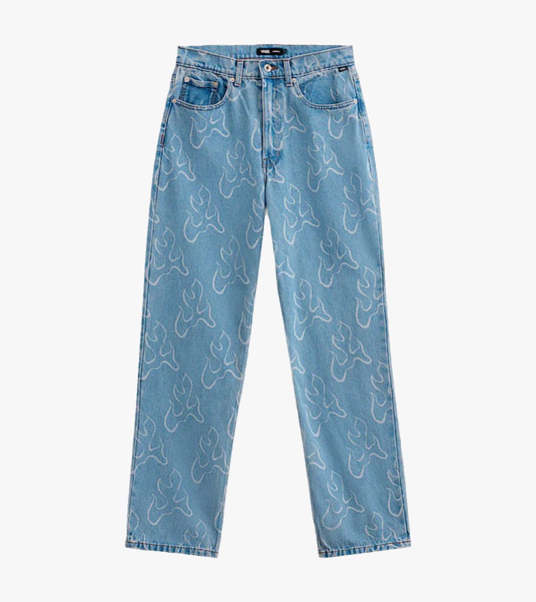 Mėlyna Check-5 blaze loose denim pant