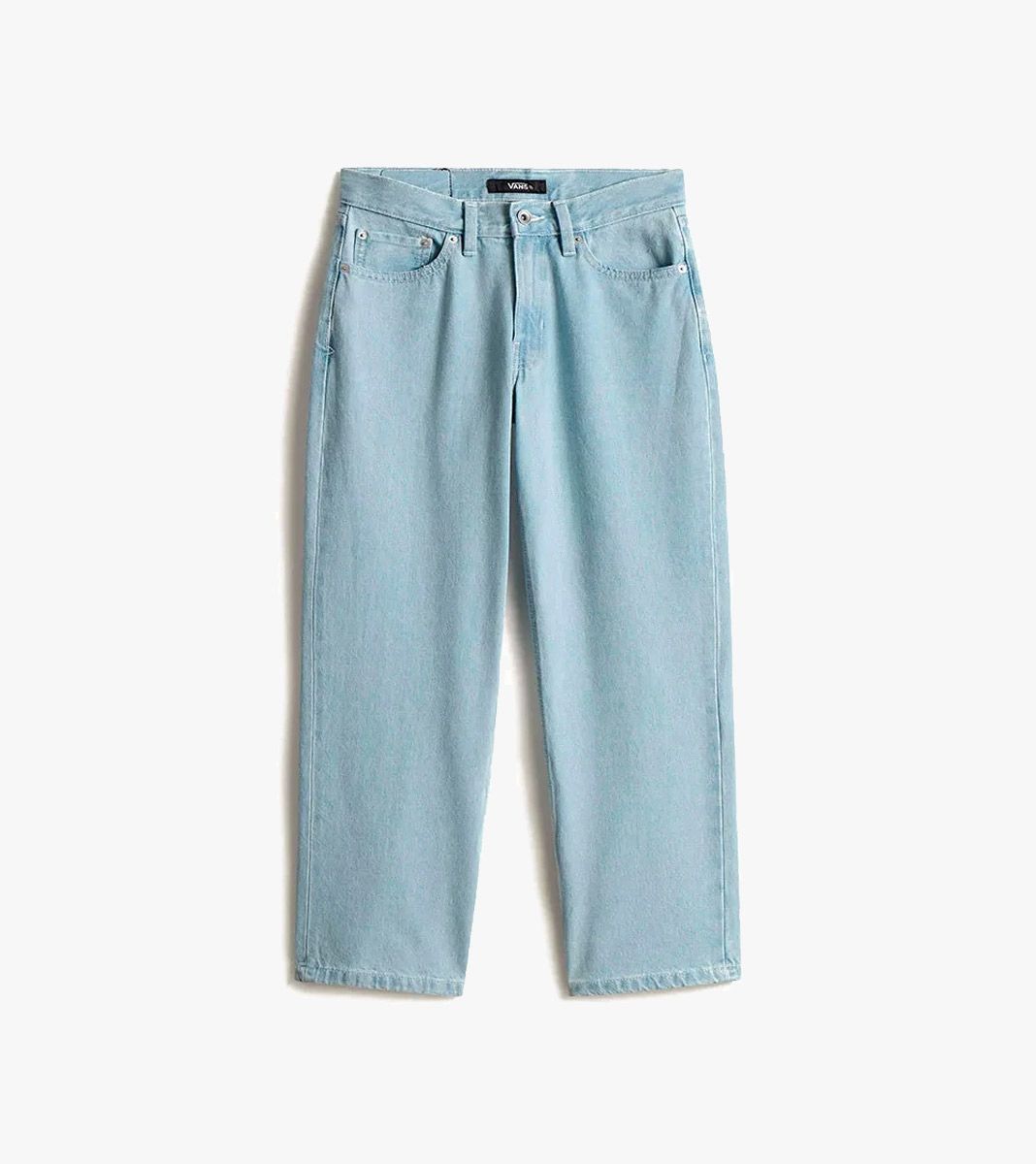 Blue CHECK 5 MID RISE STRAIGHT