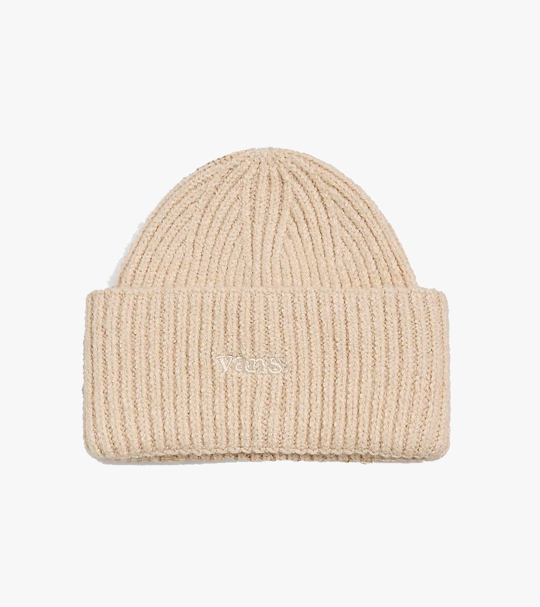 White DENSMORE WIDE CUFF BEANIE