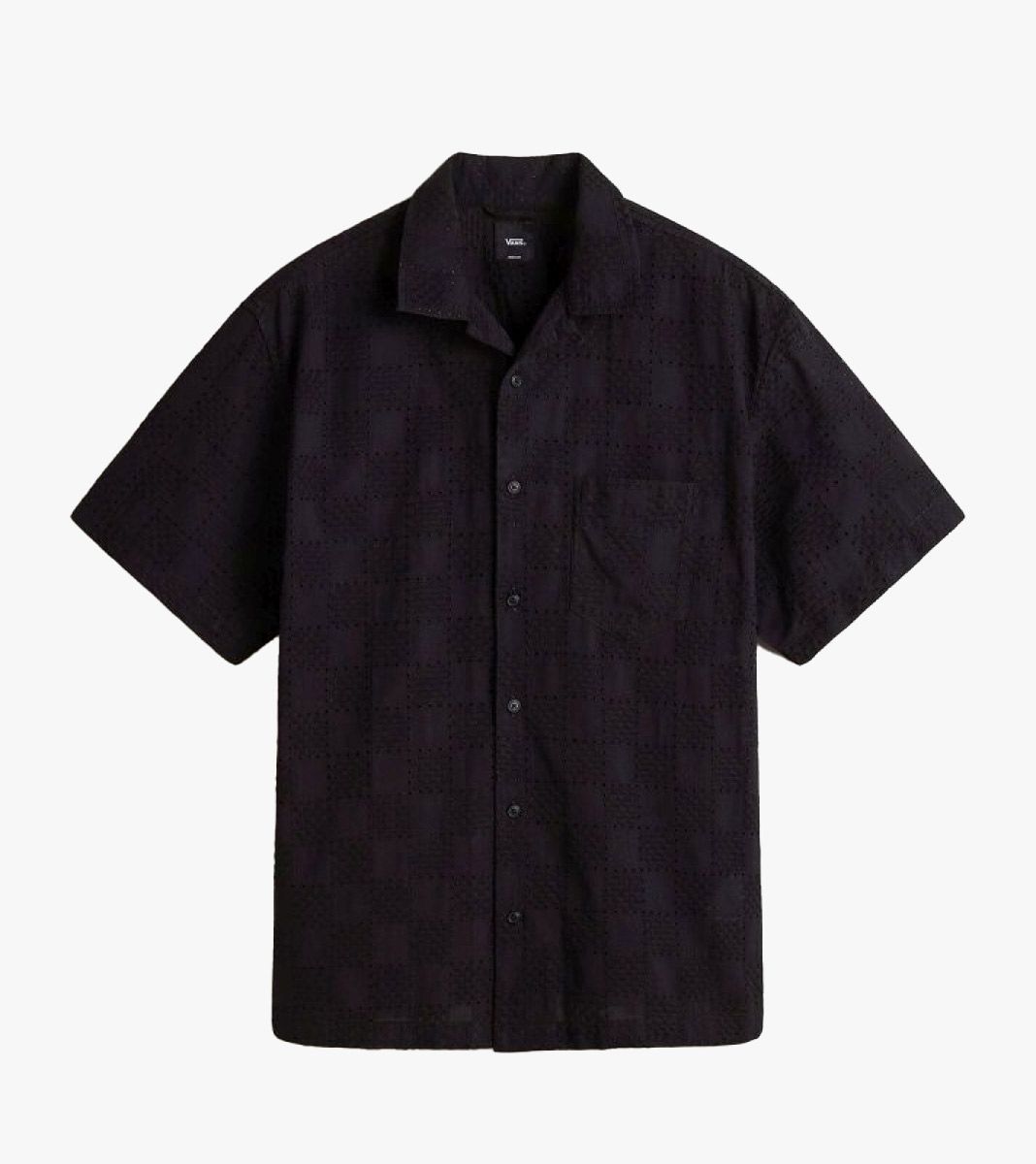 Black WAYSIDE EYELET SS WOVEN