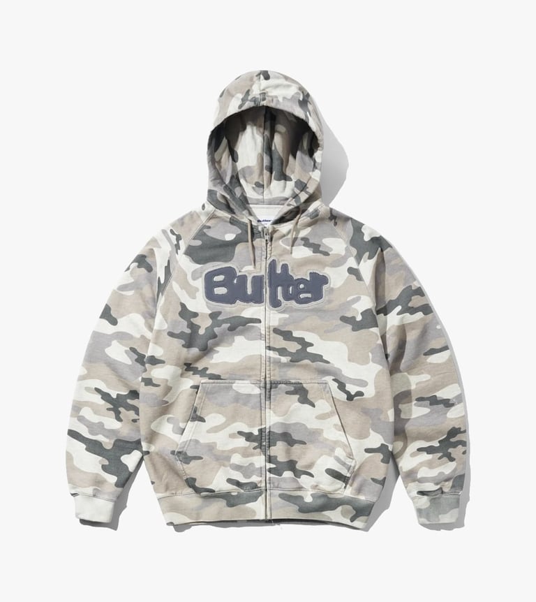 stretch zip-thru hood