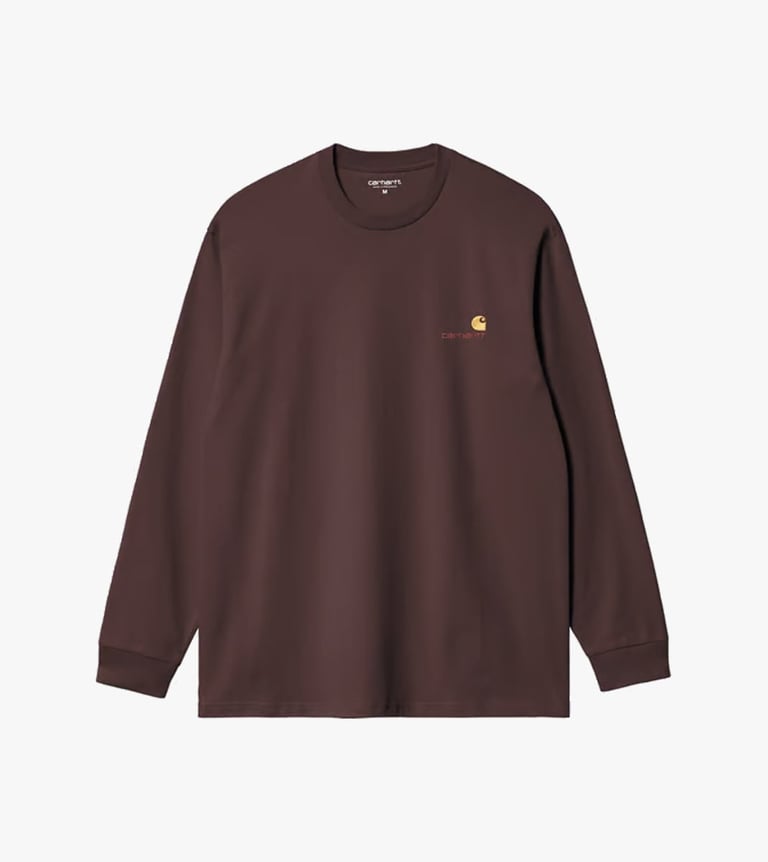 l/s american script t-shirt