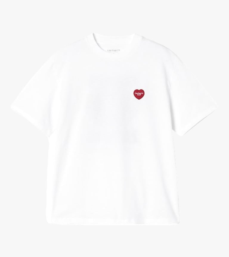 w´ s/s heart patch t-shirt