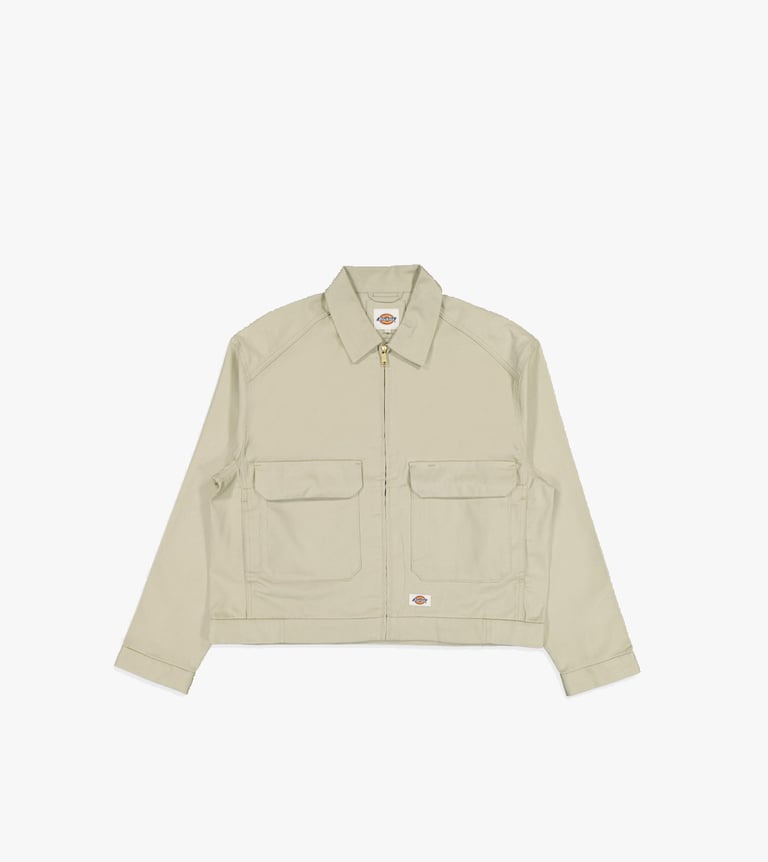 hemp twill trucker jacket
