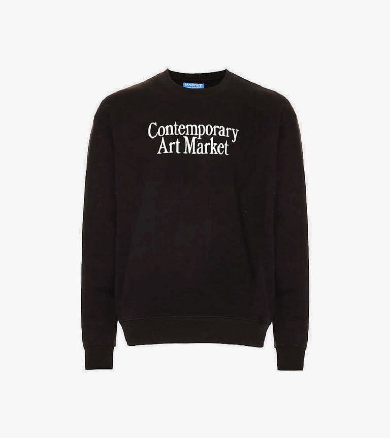 contemporary art market crewneck sweatshirt