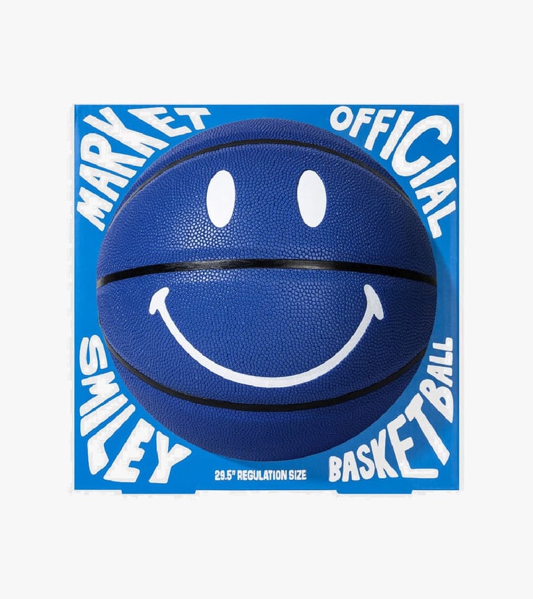 smiley blue basketball