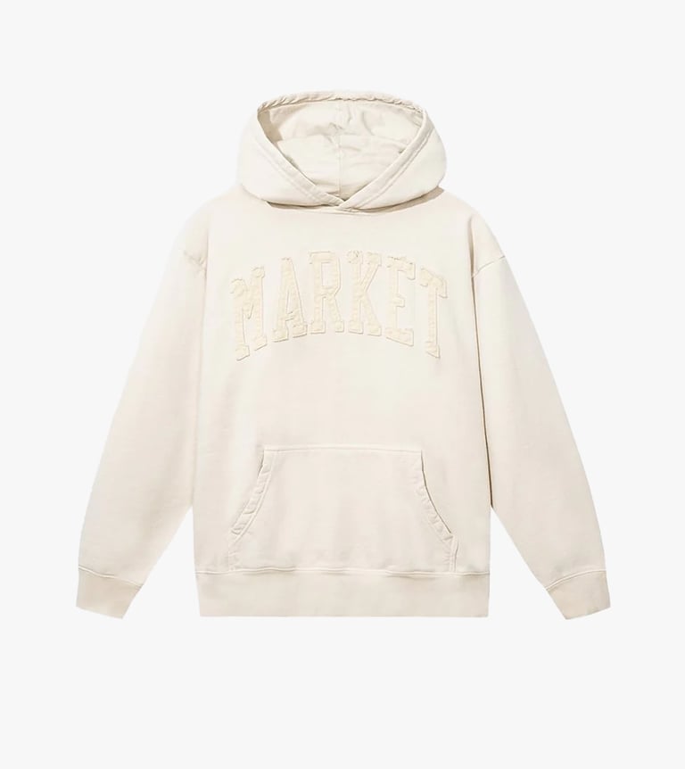 vintage wash arc hoodie