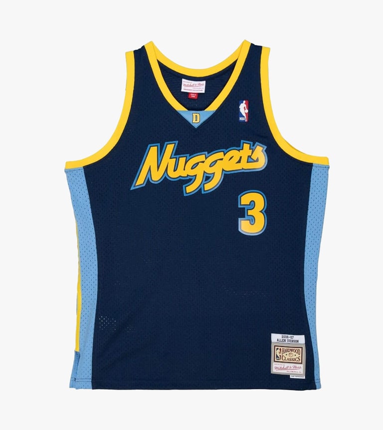 nba alt. jersey nuggets 2006 allen iverson