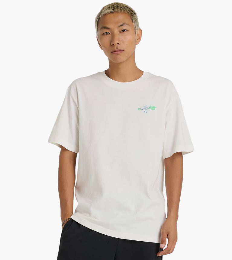 athletics relaxed tennis cartoon t-shirt