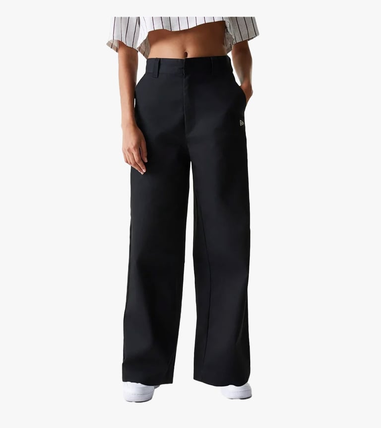 female new era wide leg chino