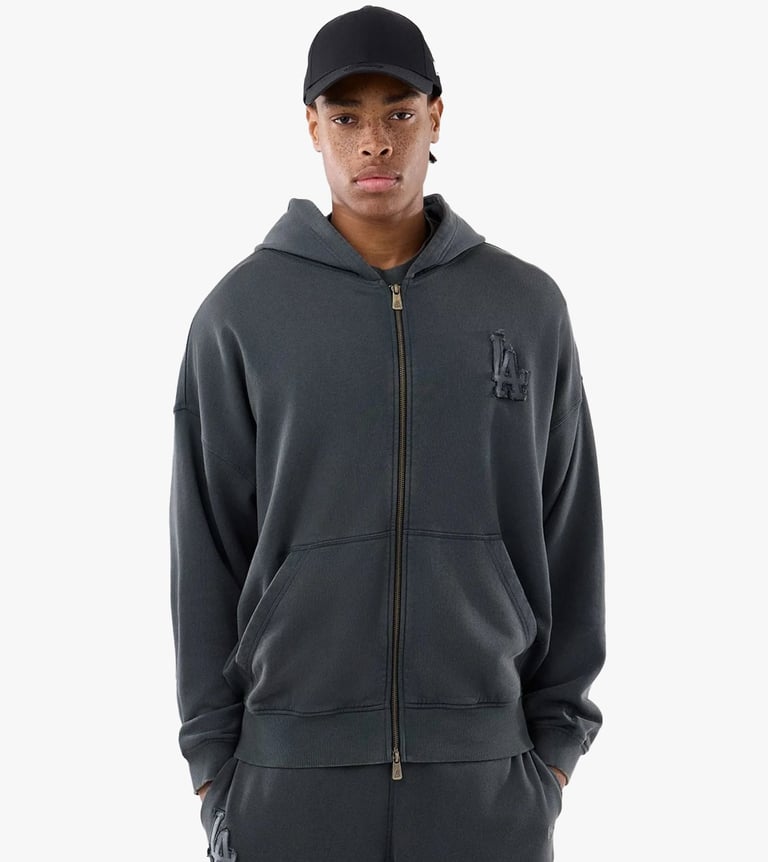 mlb washed fz hoodie