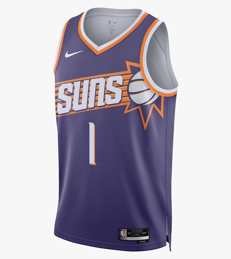 phoenix suns nike dri-fit swingman jersey icon 2023