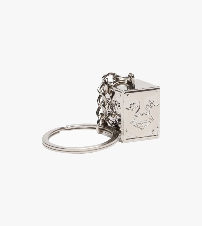 icon face cube key chain