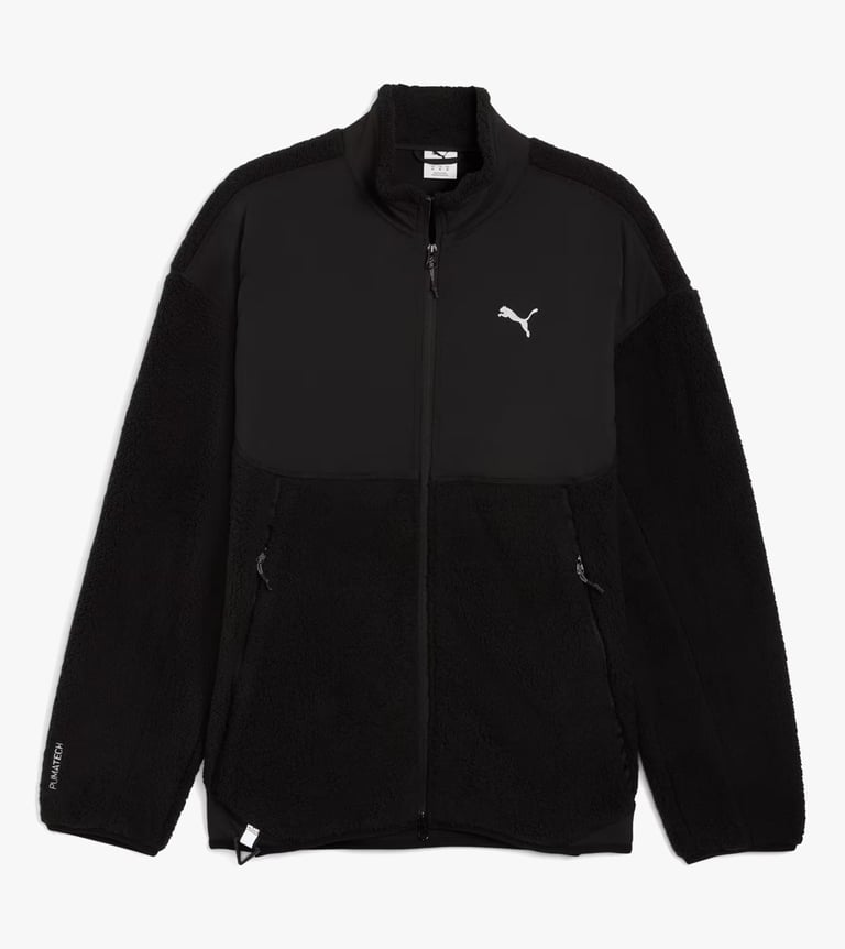 pumatech soft tech relaxed sherpa jacket