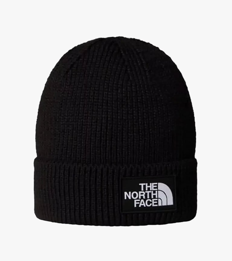 tnf logo box cuffed beanie