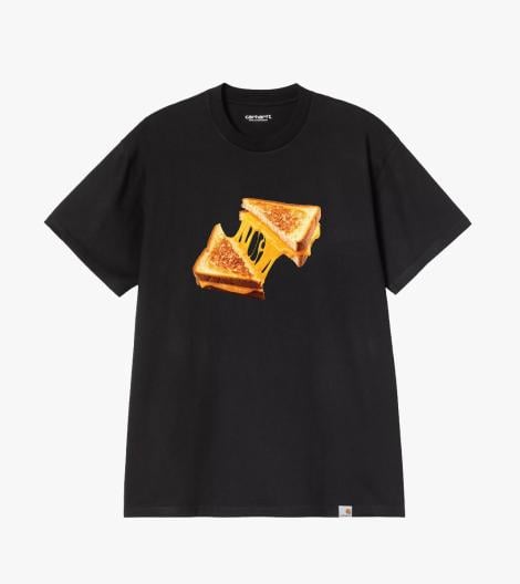 Black S/S CHEESE TOAST T-SHIRT