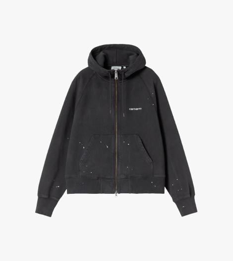 Black W´ HOODED PAINTER JACKET
