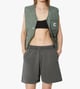 Svart Duster script sweat short